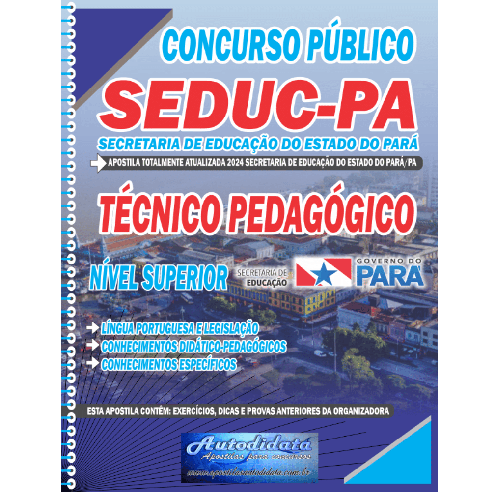 Apostila Para O Concurso Público Da Seduc Pa 2024 Técnico Pedagógico Caderno De Questões De