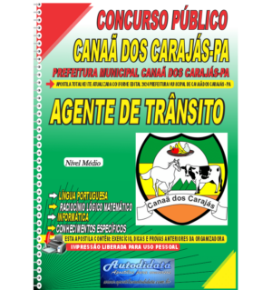 Apostila impressa Concurso de Canaã dos Carajás – PA 2024 Guarda de Trânsito