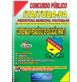 Apostila Digital Concurso Prefeitura de Itaituba - PA 2024 Coordenador Pedagógico de Educação Infantil
