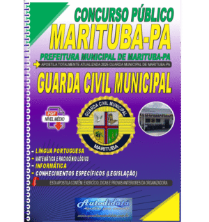 Apostila digital para o concurso da Prefeitura de Marituba-PA 2025 – Guarda civil Municipal