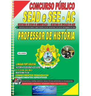 Apostila impressa concurso da SEDUC-ACRE 2024 – Professor de História