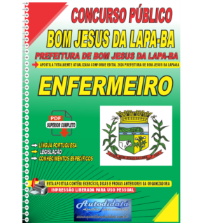 Apostila Digital Concurso Prefeitura de Bom Jesus da Lapa - BA 2024 Enfermeiro