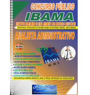 Apostila digital concurso do IBAMA 2024 - Analista Administrativo